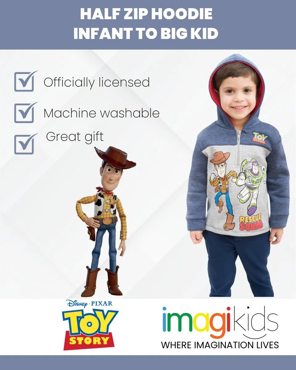 Disney Kapuzenjacke für Jungen mit Reißverschluss Toy Story, König der Löwen, Micky und Welpenfreunde
