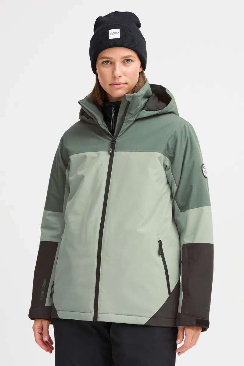 NBMona W Ski Jacket Damen Skijacke, 40, Balsam Green (3058)
