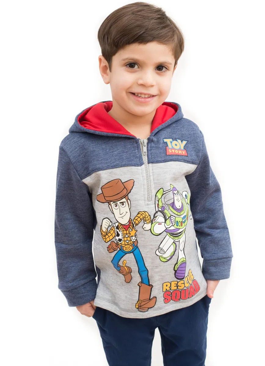 Disney Kapuzenjacke für Jungen mit Reißverschluss Toy Story, König der Löwen, Micky und Welpenfreunde