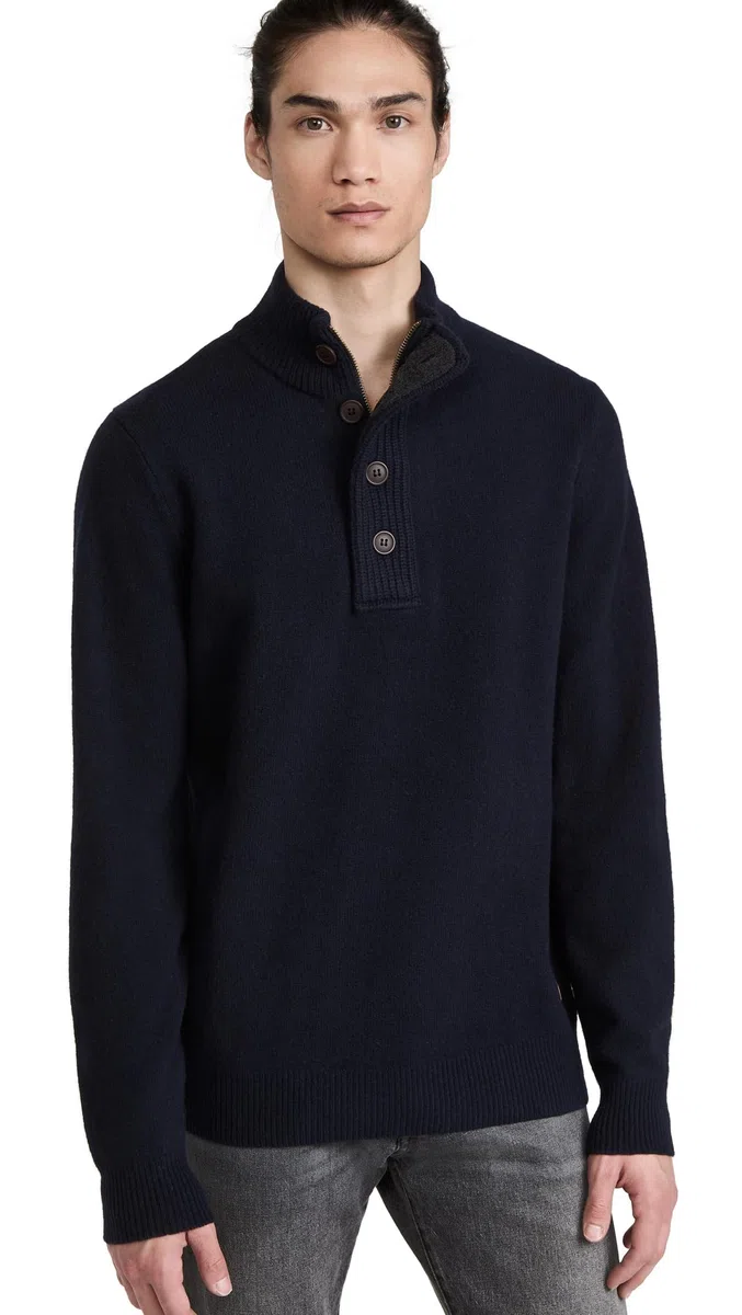 Barbour Pullover Wolle Grün Dunkelblau - Herren - Bekleidung - Mode