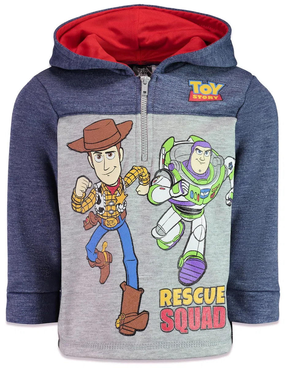 Disney Kapuzenjacke für Jungen mit Reißverschluss Toy Story, König der Löwen, Micky und Welpenfreunde