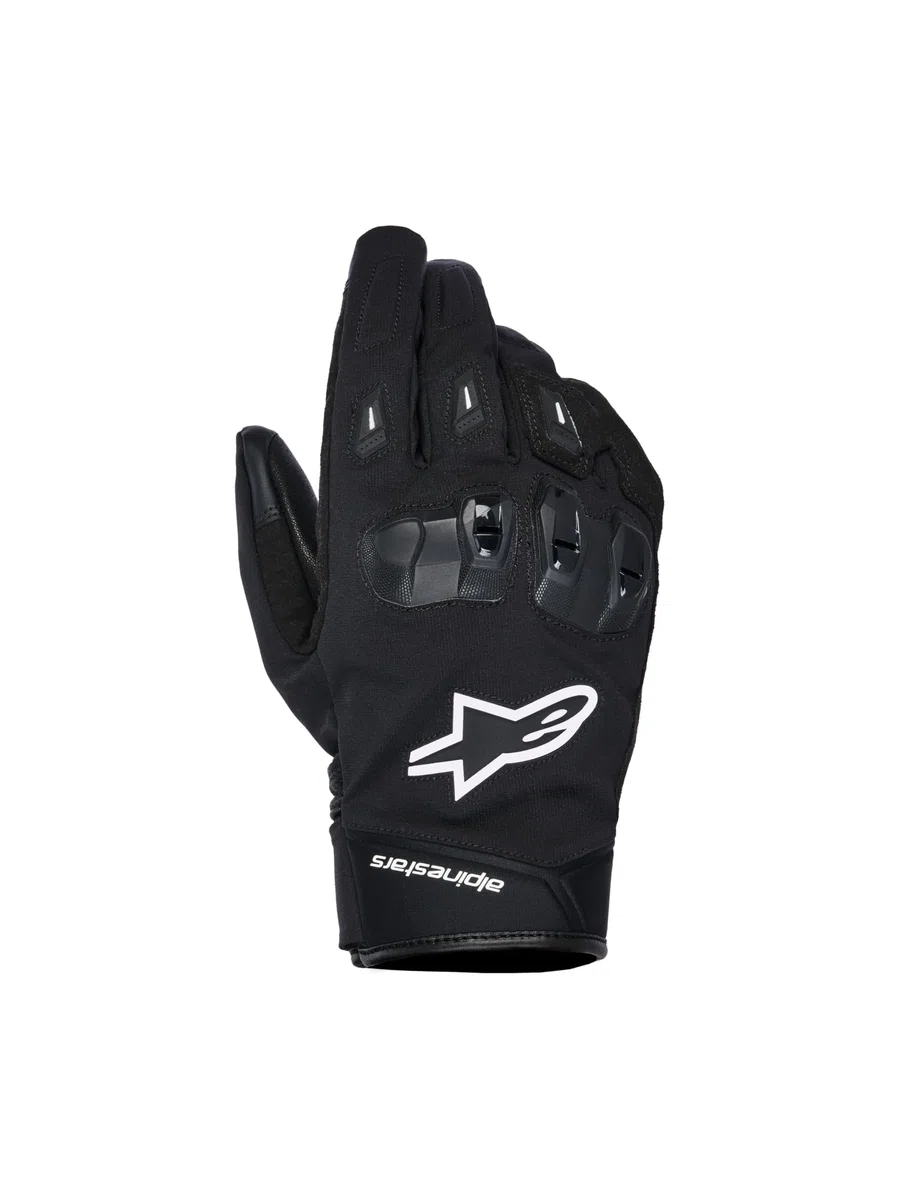 Alpinestars SP X Z WP wasserdichte Motorradhandschuhe, schwarz/weiß, S