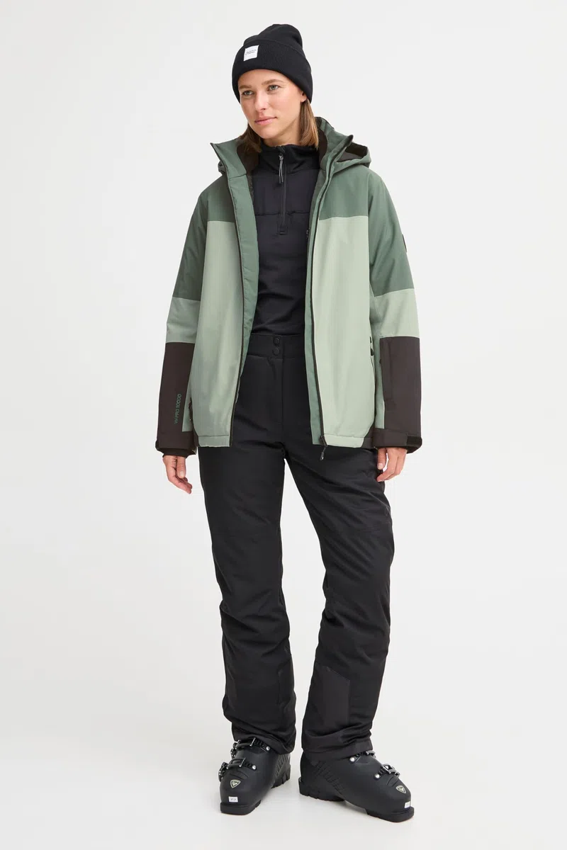 NBMona W Ski Jacket Damen Skijacke, 40, Balsam Green (3058)