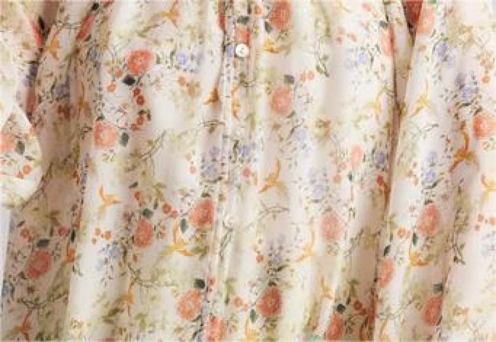 Damen-Hemd Mit Knopfleiste,Damen-Boho-Blumendruck, Leicht, Rüschen, Fliege, Elegant, Satin, Bluse, Hemd, Fledermaus, Lange Ärmel, Tunika, Hemd, Oberteile, Lässig, Büro, Business, Bluse Für Mädchen,