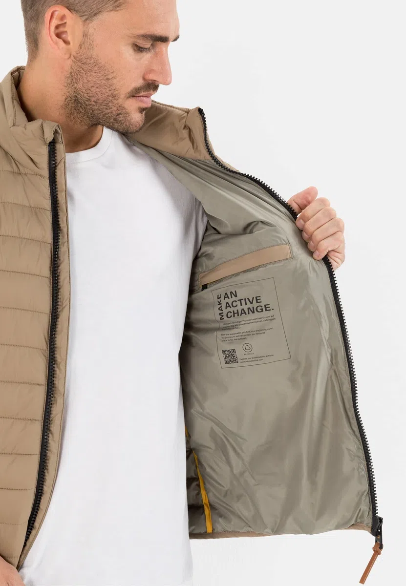 camel active Herren Leichte Steppjacke ohne Kapuze