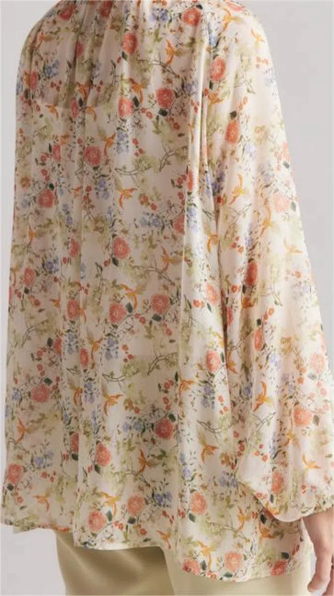 Damen-Hemd Mit Knopfleiste,Damen-Boho-Blumendruck, Leicht, Rüschen, Fliege, Elegant, Satin, Bluse, Hemd, Fledermaus, Lange Ärmel, Tunika, Hemd, Oberteile, Lässig, Büro, Business, Bluse Für Mädchen,
