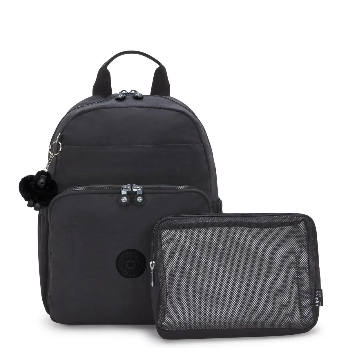 Kipling MAISIE Baby Rucksack, Black Noir (Schwarz)