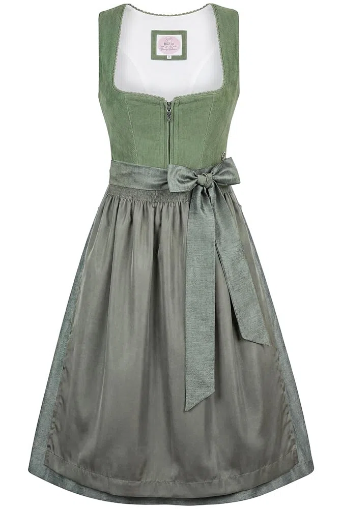 Dirndl Lichtenfels 65cm Rocklänge Cord mit Reißverschluss